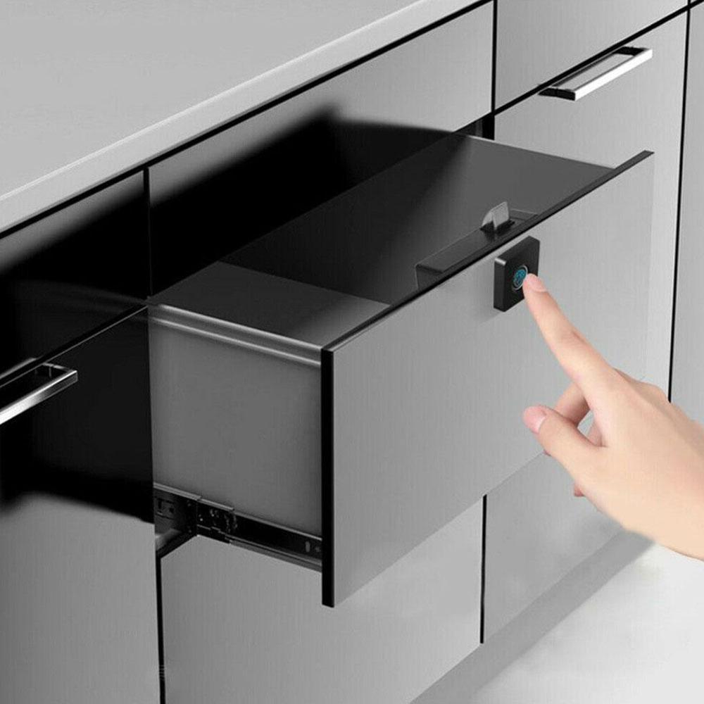 Drawer Intelligent Electronic Lock File Cabinet Lock Storage Cabinet Fingerprint Lock Cabinet Door Fingerprint Lock Furniture