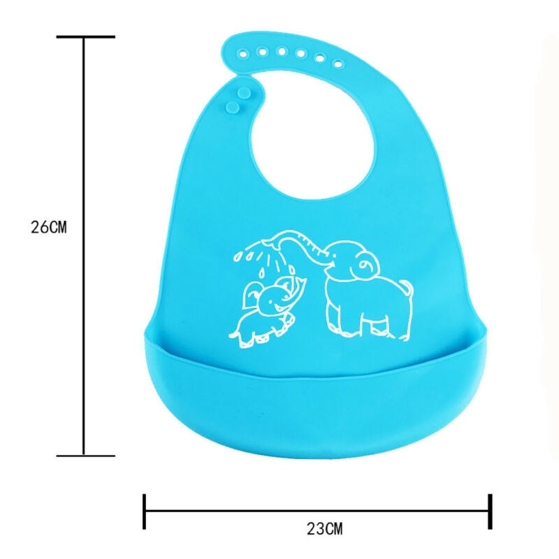 Baby Spullen Waterdichte Siliconen Bib Voeden Pasgeboren Cartoon Schorten Verstelbare Baby Slabbetjes Burp Doeken Bandana Slabbetjes Slabbers