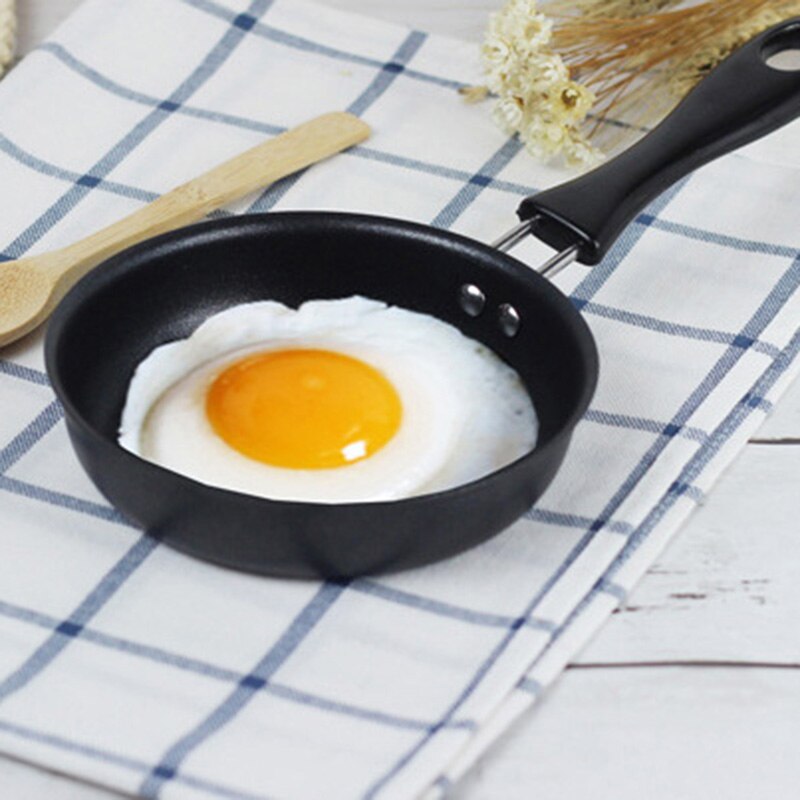 Sartén antiadherente pequeña de 12cm para el hogar, Mini cacerola redonda para freír huevos fritos, Panquecas