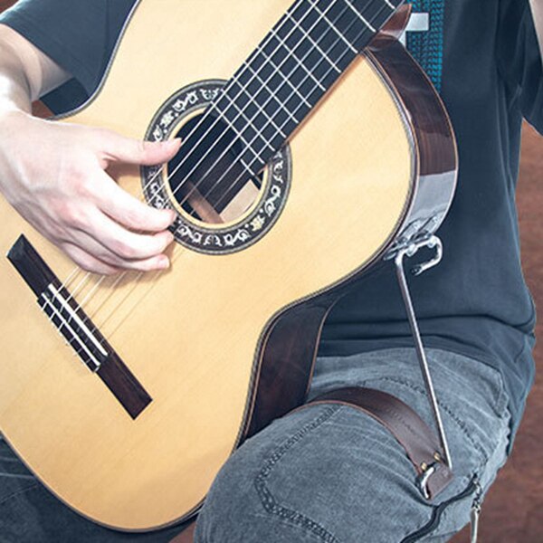 Klassisk gitarr stödram gitarr stöd vänsterhänt