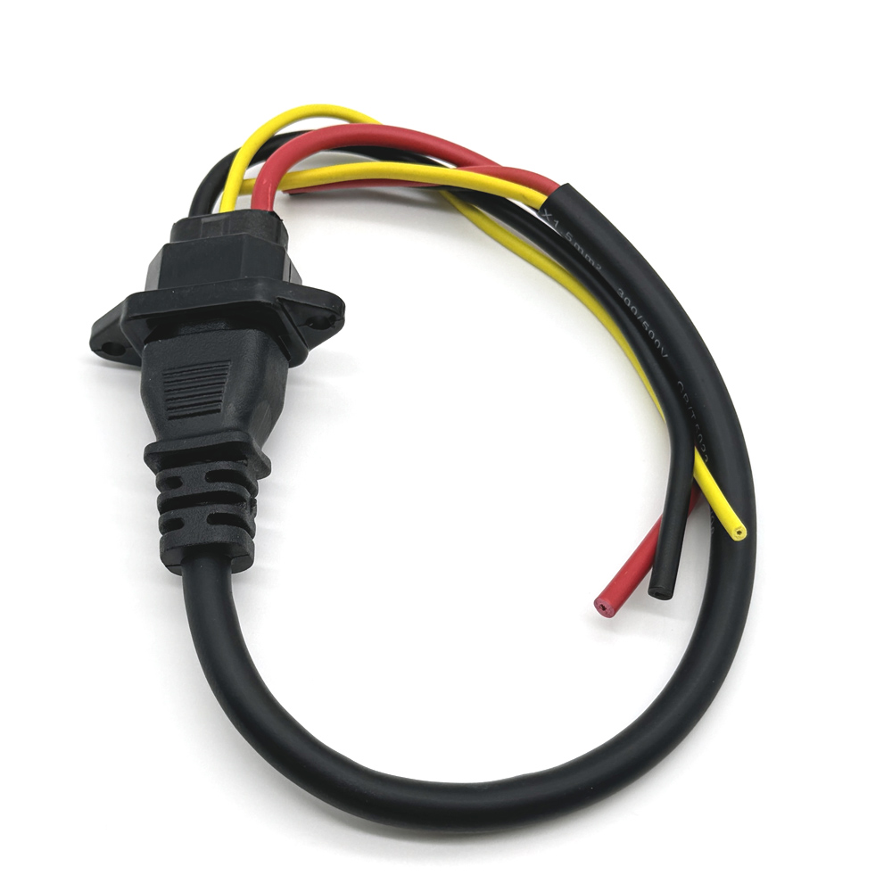 Enchufe de carga de batería de bicicleta eléctrica, tres tomas de carga verticales con conector de Cable para vehículo eléctrico, Conector de 72V 10A