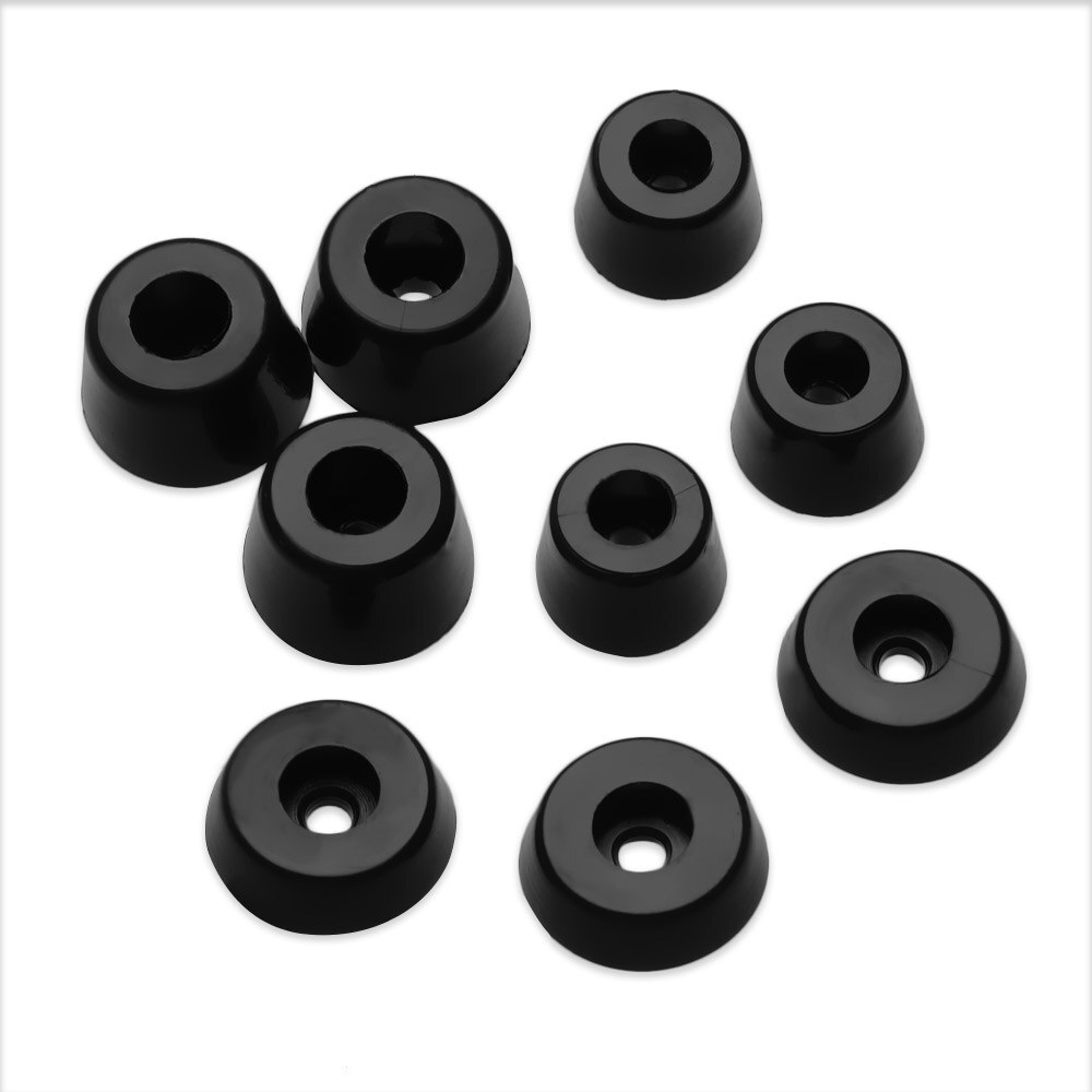 100pcs Black Rubber Feet Chair Floor Protector Non-slip Furniture Feet Table Leg Cover Cabinet Bottom Pads Funiture Legs 7Size
