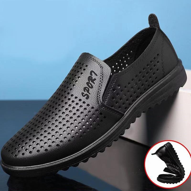 Herre business casual cool sko åndbar blød bund england herre loafers kjole sko herre casual naturlig læder loafers: 1 / 6.5