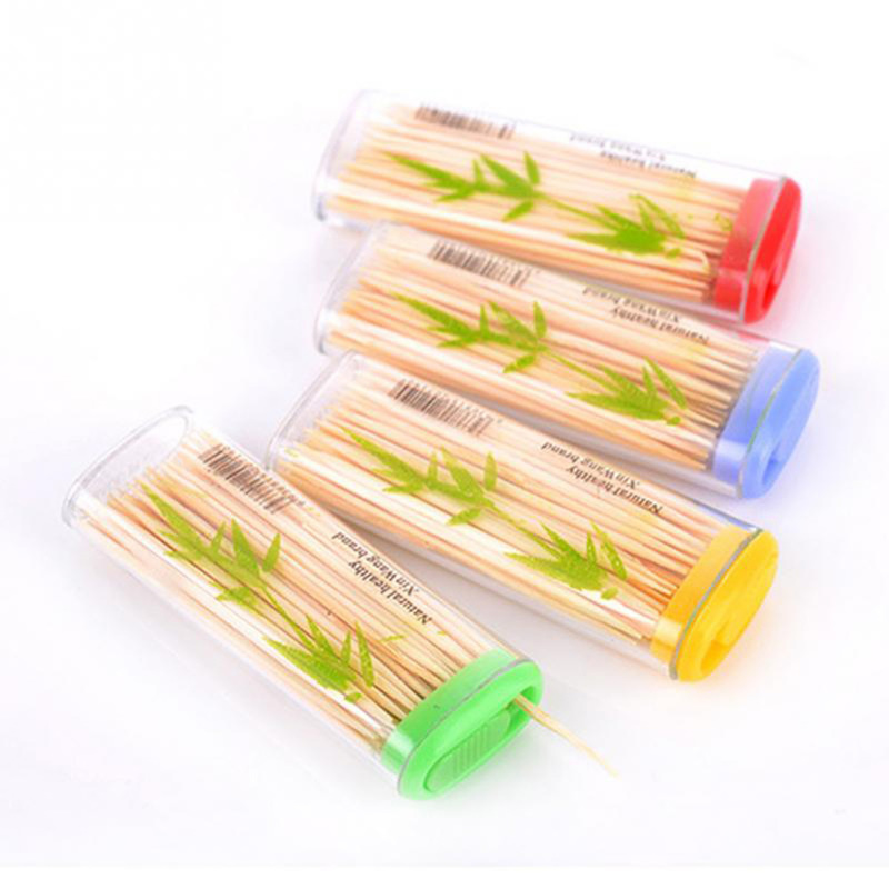 100PCS/Box Disposable Wood Dental Natural Bamboo Toothpick For Home Restaurant Hotel Products Toothpicks Tools toothpicks party