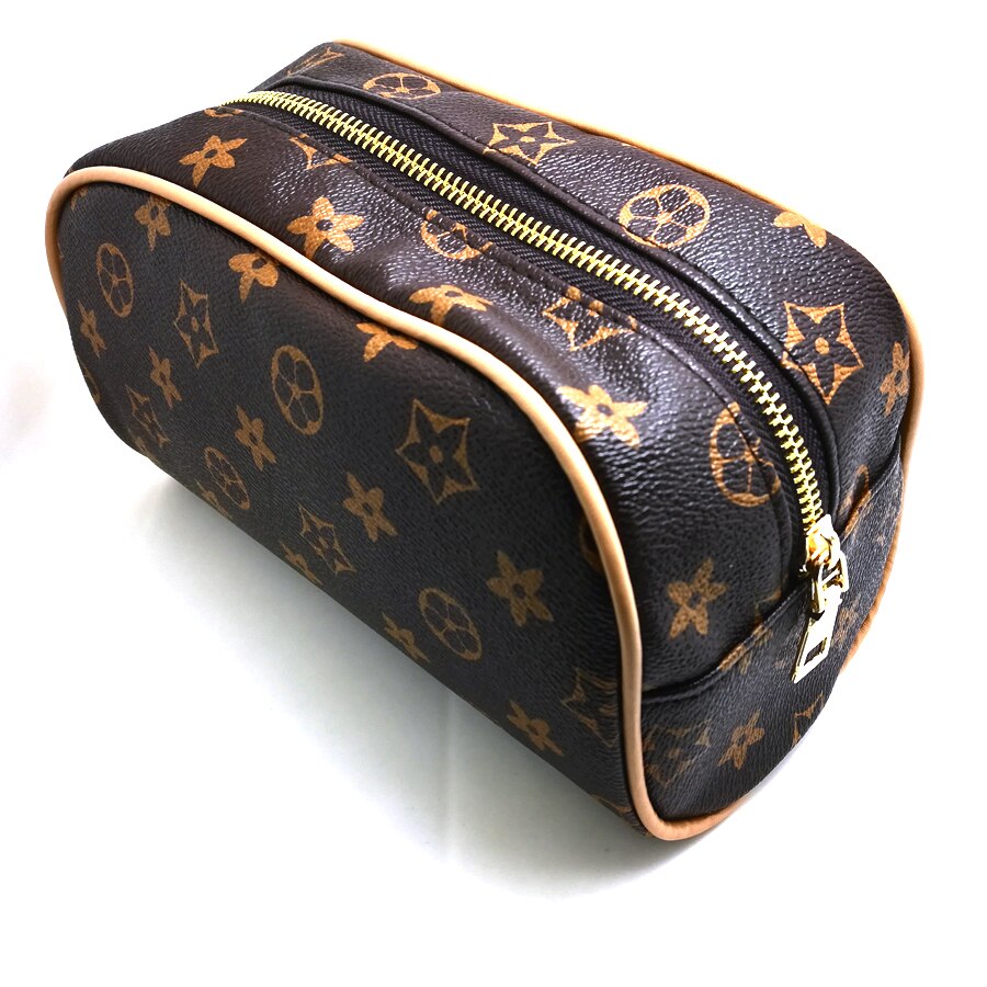 Cosmetic Bag Travel Makeup Case Handbag PU Women Organizer Pouch Wash Kit Bear Coin Suitcase Women