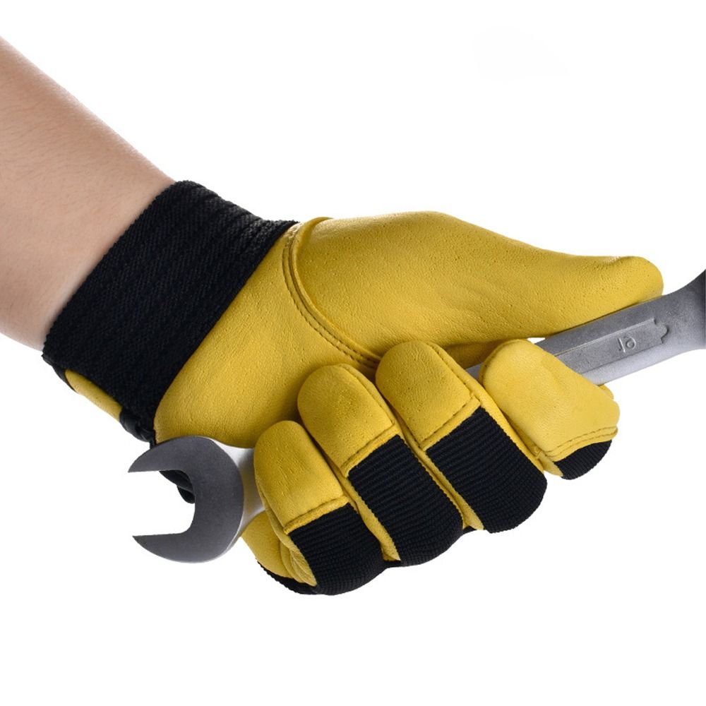 Verdikte werkhandschoenen, slijtvaste, comfortabele leren werkhandschoenen, flexibele grip, beschermende handschoenen, porter site