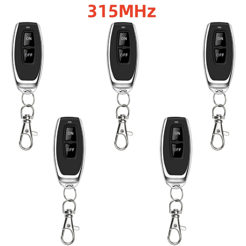 Wireless RF Remote Control Transmitter 433/315MHz with 2 Buttons for Garage Door Opener Home Automation Universal Remote: Khaki