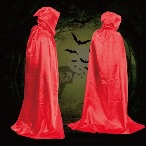 Party & Diy Decoraties Halloween Kostuum Wizard Cape Dweilen Volwassen Grim Reaper Zwart Rood Zilver Gouden Mantel: Red