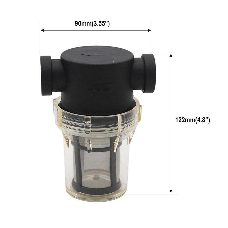Inline Filter for Home Brewing 150 micron 100 mesh Water & Beer Filtering
