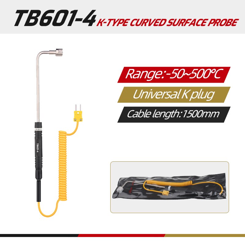 TASI – sonde de Thermocouple de Type K/J, pour la mesure de la température, 1500mm, capteur industriel, série TB601 TB604: TB601-4