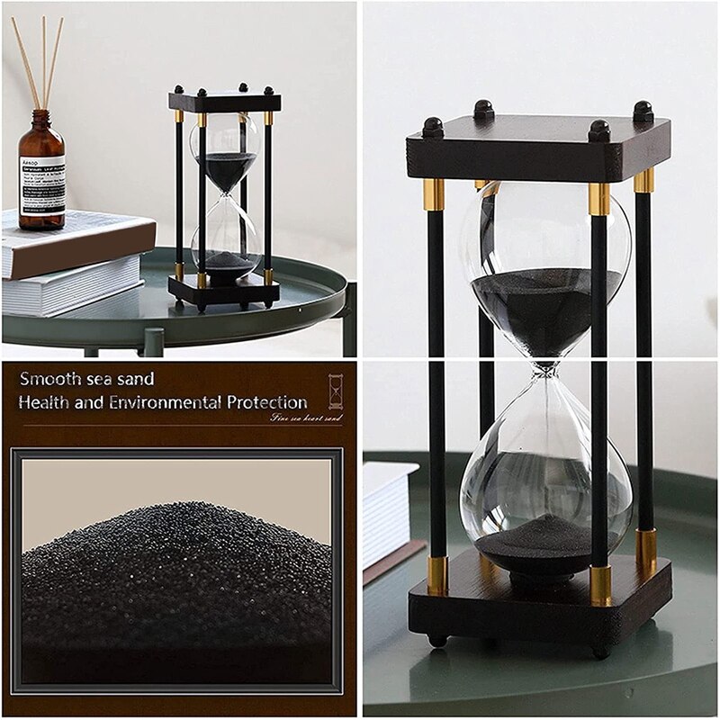 Zandloper Timer 30 Minuut Decoratieve Houten Zandloper Zandloper Timer Klok Woondecoratie