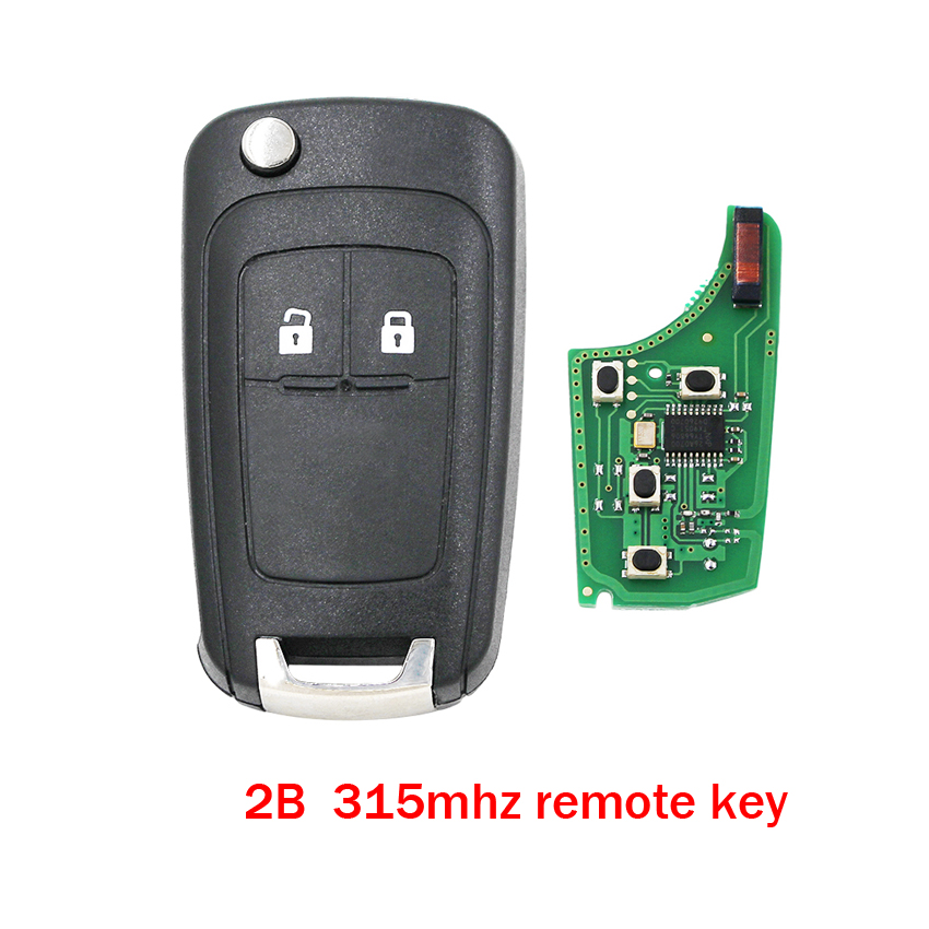 Clé télécommande avec puce ID46, 315/433mhz, pour voiture Chevrolet Cruze, Aveo, Opel, Adam, Astra, J, Zafira C, Mokka, Buick, lasso, Encore, Allure HU100: For Opel / 2B 315MHZ REMOTE KEY