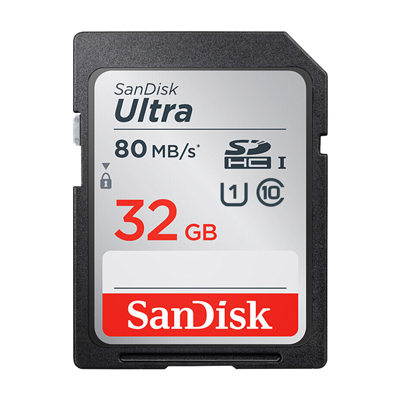 Original sandisk extreme pro/ultra 64gb sd-kort minneskort 32gb flash-kort 128gb 16 gb klass 10 u3 för 1080p 3d full hd-kamera: Sdunc 80mb 32gb