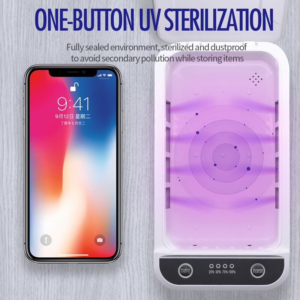 Uv Sterilisator Desinfectie Doos Mini Ozon Mobiele Telefoon Sterilisator Multifunctionele Sterilisatie Masker Ondergoed Beauty Cleaner