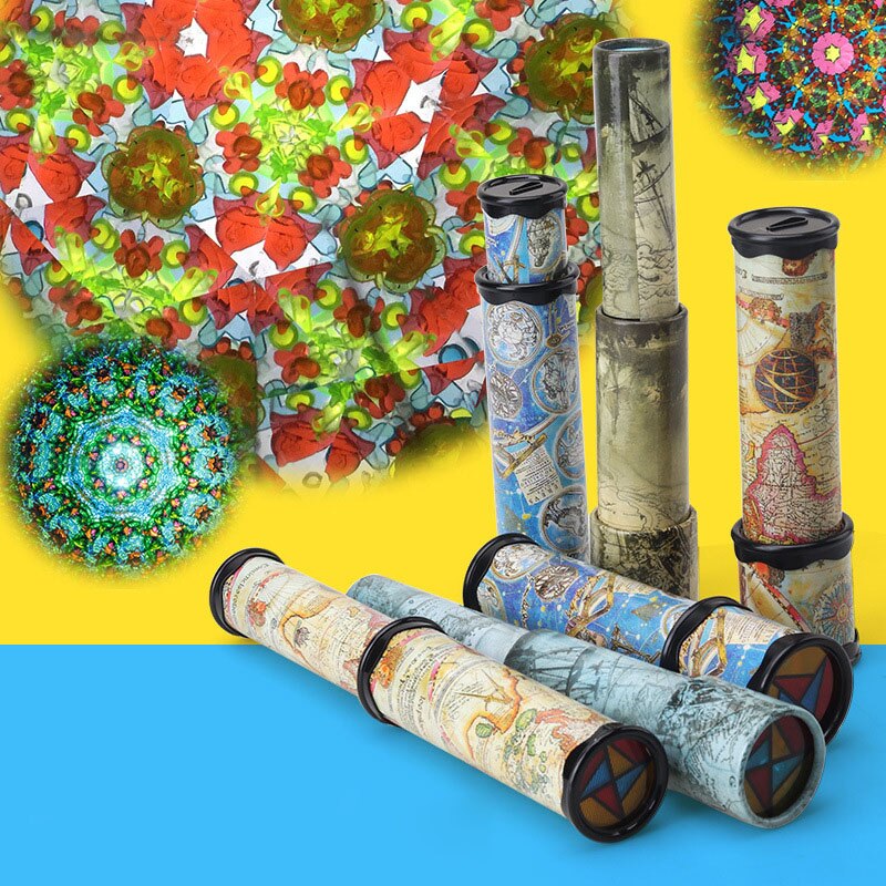 30 cm Skalierbare Drehung Kaleidoskop Magie Wechselvolle Einstellbar Phantasie Farbige Welt Spielzeug Für Kinder Autismus Kind Puzzle Spielzeug