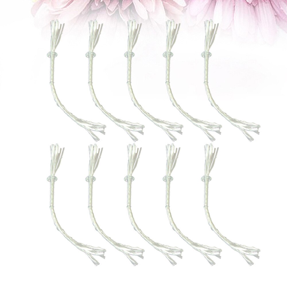 10Pcs Glasvezel Lont Fles Alcohol Olie Lamp Kerosine Brander Kachel Lont