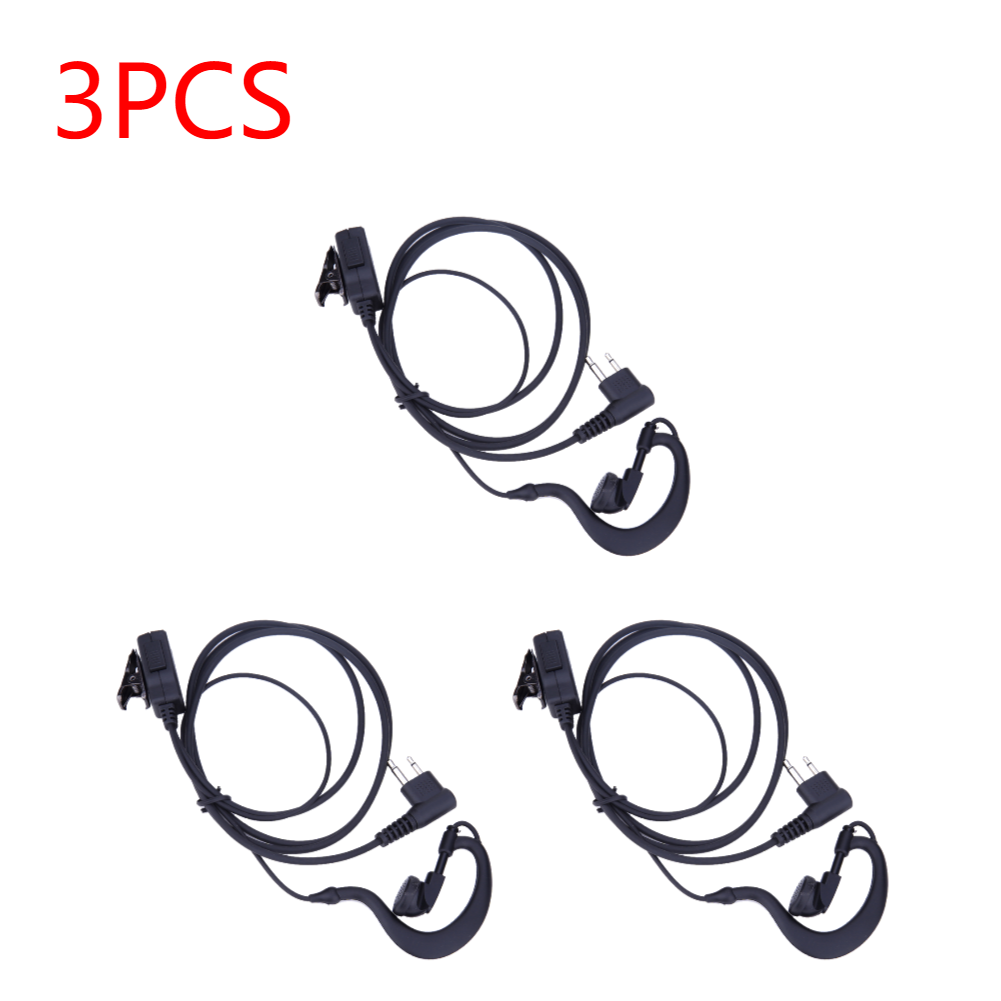 1m Luft schlauch Ohrhörer Headset für Walkie Talkie 2-poliger Ohr haken Ohrhörer Ersatz für Motorola CB Radio CP88 CP040 CP100 CP110: Blau