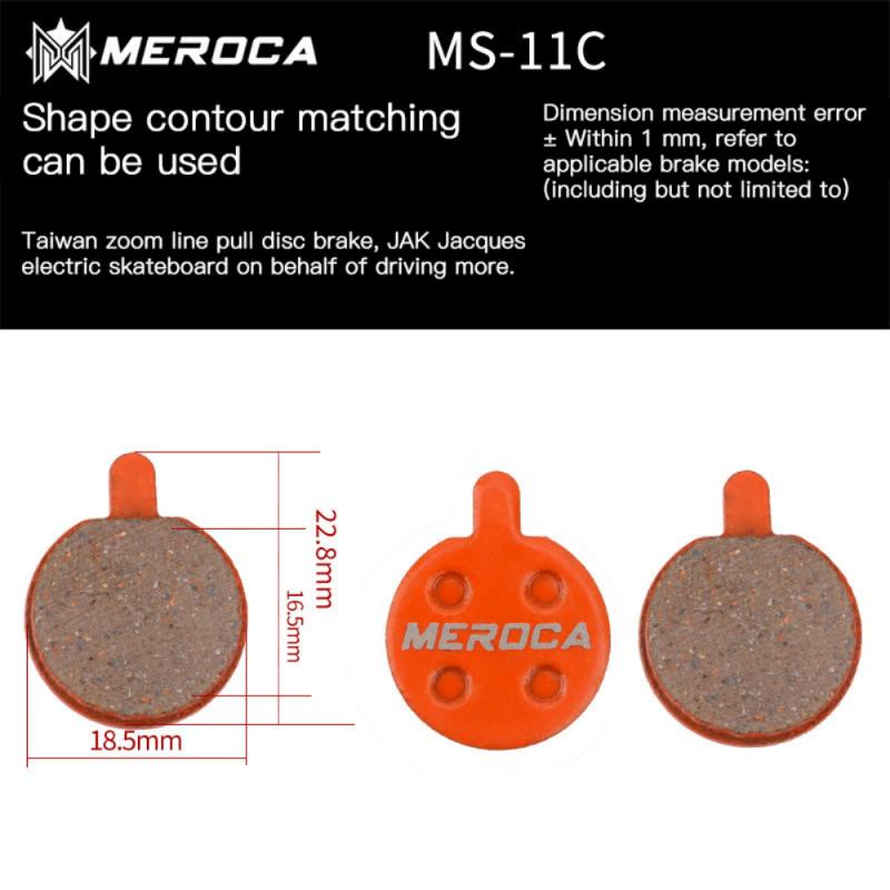 Pastillas de freno de bicicleta para BB5 M355 XT M446, piezas de bicicleta de montaña, pastillas de freno de disco orgánico de resina para ciclismo de carretera: MS-11C