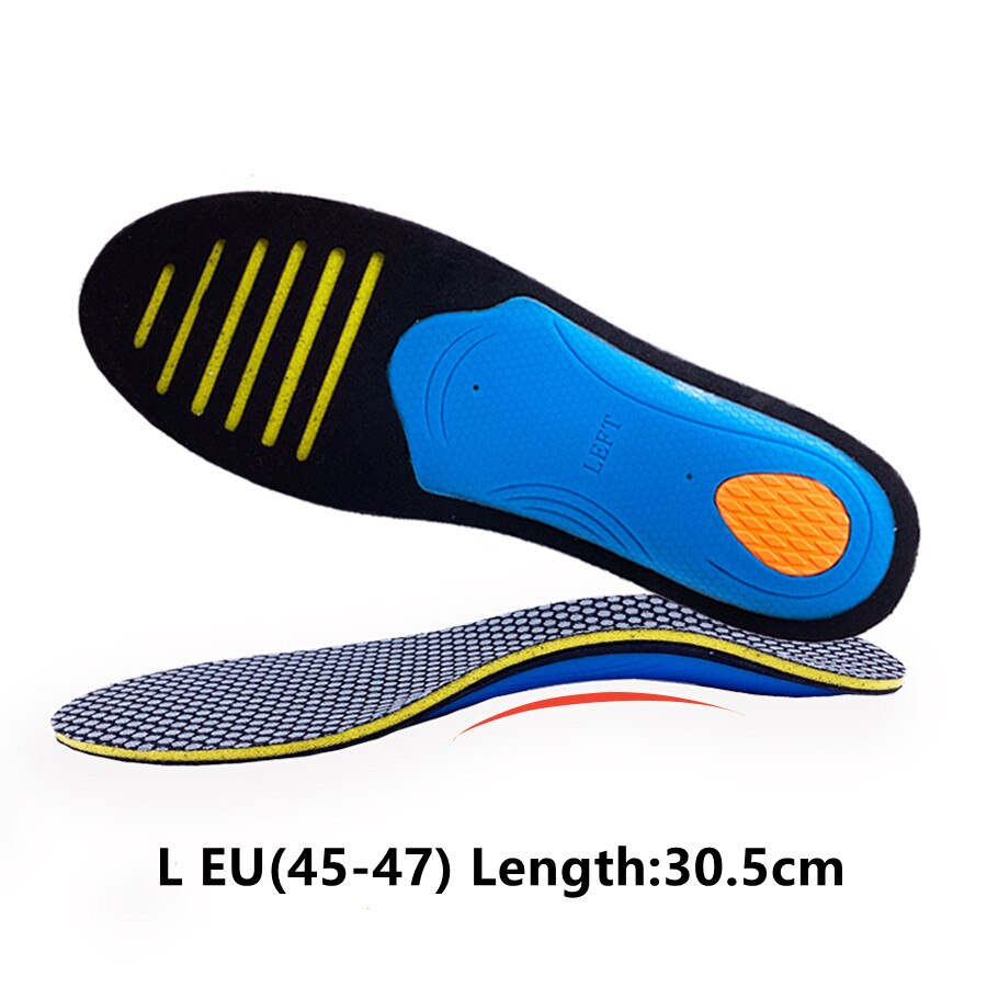 EVA Orthopedic Shoes Sole Insoles Flat Feet Arch Support Unisex Orthotic Arch Support Sport Shoe Pad Massaging Insole Foot Care: L