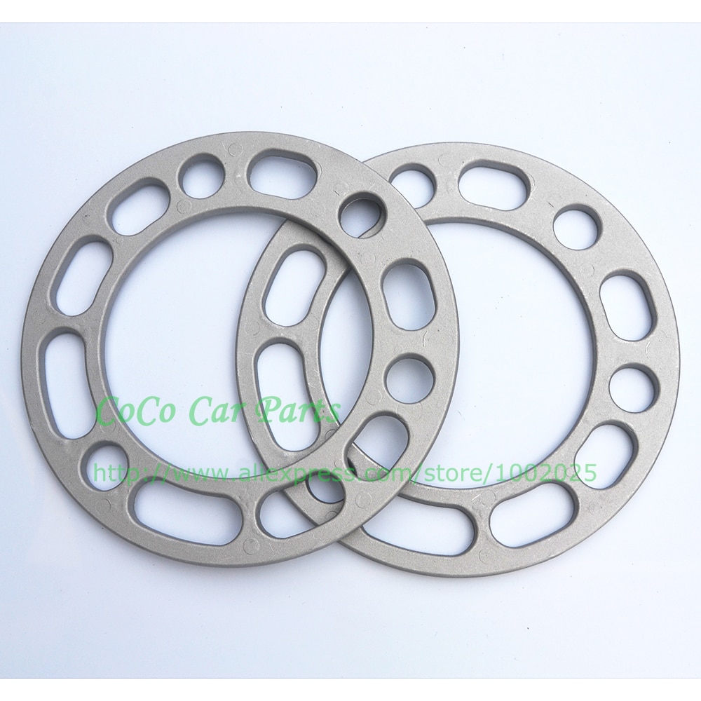 2 STKS Legering Aluminium Spoorverbreders Shims Platen ET Richter Voor 5x139.7 &amp; 6x139.7 ID = 108 MM Dikte 6 MM