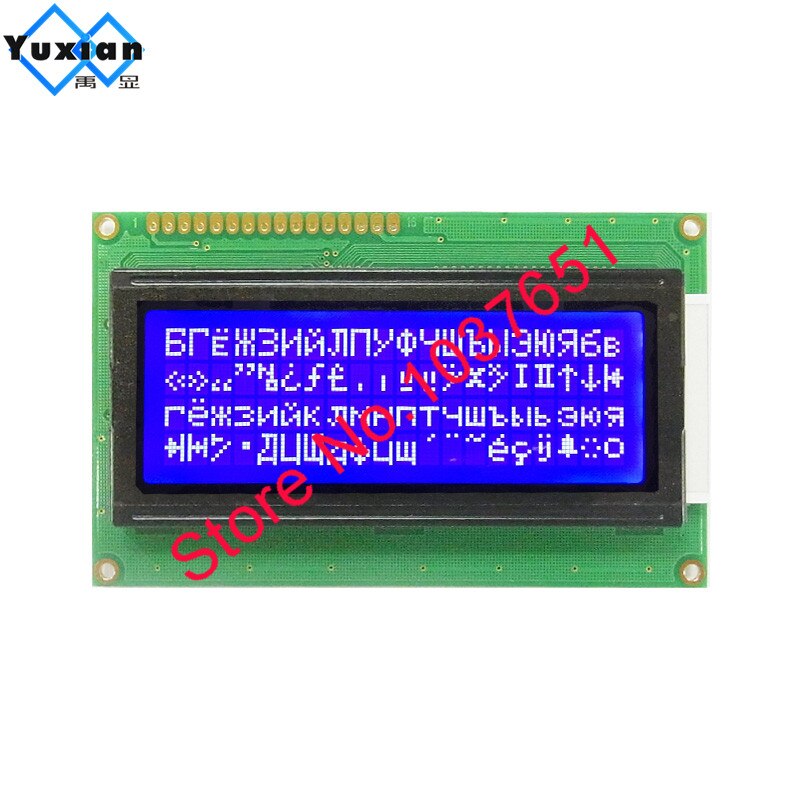 2 stuks russi lettertype Taal 20*4 204 2004A lcd display module blauw WH2004A-TMI-CT # industriële lcd fabriek