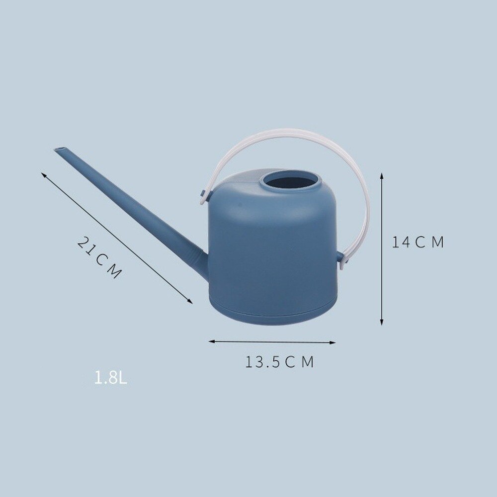 1.8L Long Narrow Spout Plastic Watering Can Home Plant Pot Watering Container Control Water Output Cleaning Gardening Tool