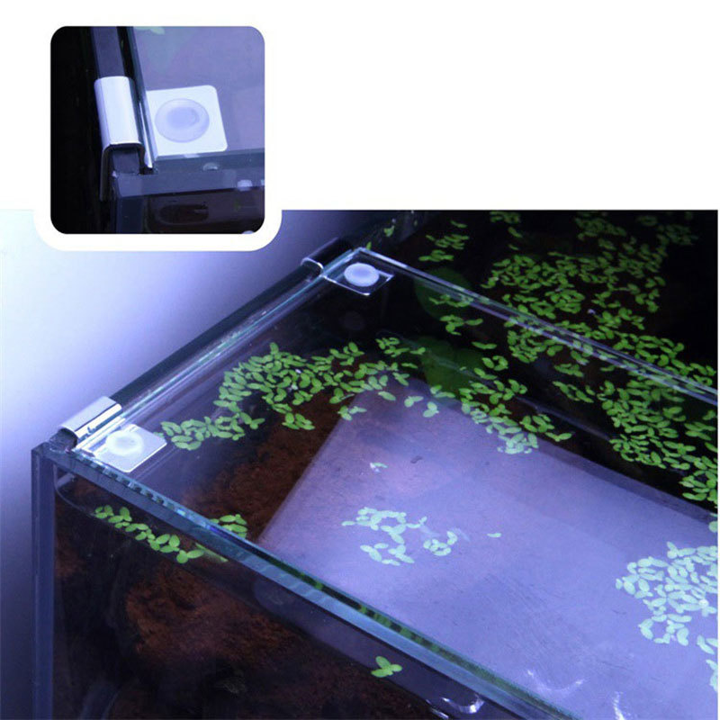 Couvercle de réservoir de poissons en acier inoxydable, Support de couverture de réservoir en verre, Support de plaque d'isolation, accessoires d'aquarium marin frais 4 pièces