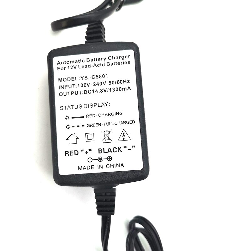 12V 1300mA Autos Truck Battery Trickle Charger Tender Maintainer Tool