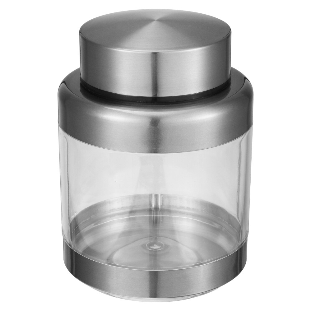 Stainless Steel Airtight Canister Kitchen Storage Container Cereals Storage Jar: Silver