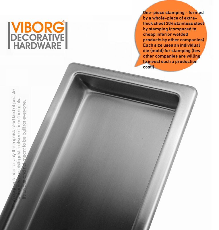 VIBORG 300mm x 100mm Deluxe 304 Rvs Extra dikke Rechthoekige Badkamer Douche Linear Afvoerputje Stainer drainage