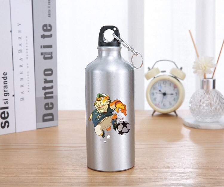 en aluminium paille bouteille d'eau mignon Animal tasse à boire Portable grande capacité pour Sport Camping randonnée tasses de mélange: SW1552