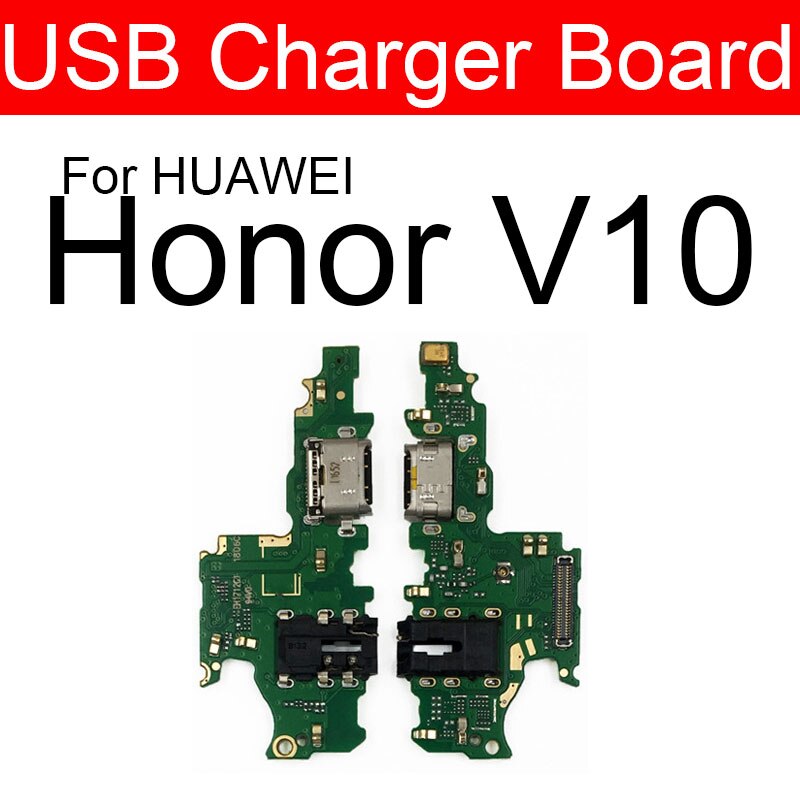 Laddare usb-uttagskort för huawei honor 8 lite pro 9 9i 10 20 20i play  v8 v9 v10 v20 laddningsportmodul usb-kontaktkort: För ära  v10