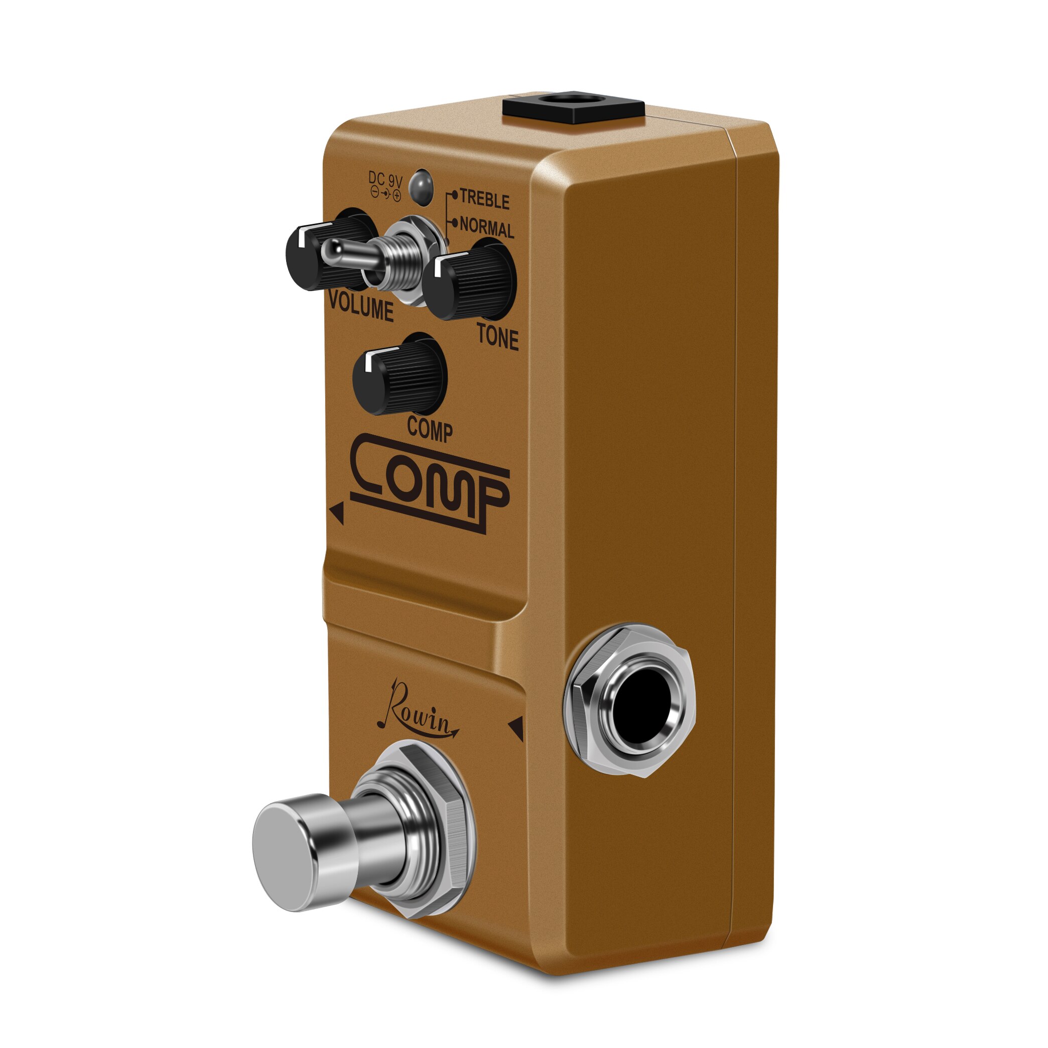 Rowin LN-333 Analog Mini Opto Kompressor Kasten Gitarre Kompression Pedal für Elektrische Gitarre Bass