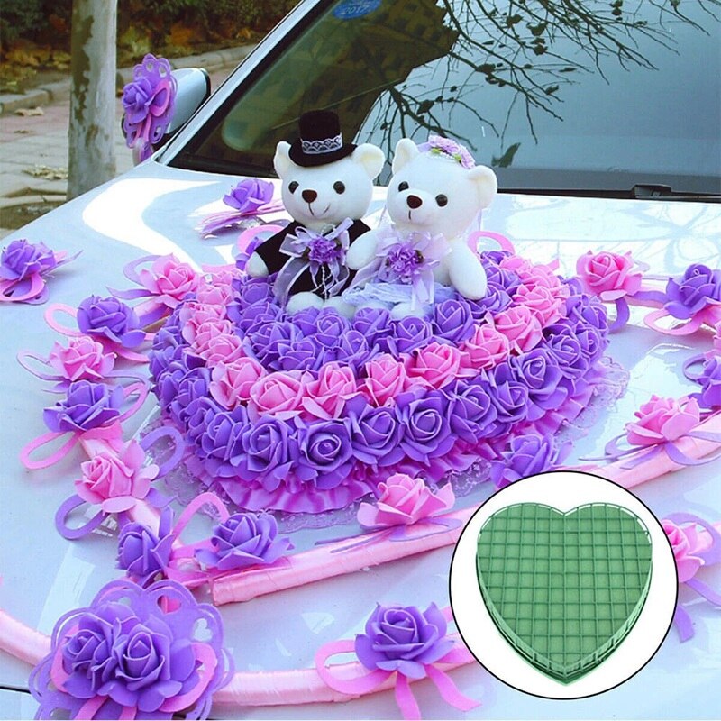 Ventouse à mousse en forme de cœur, 1 pièce, utile, fin et Durable, pour voiture de mariage