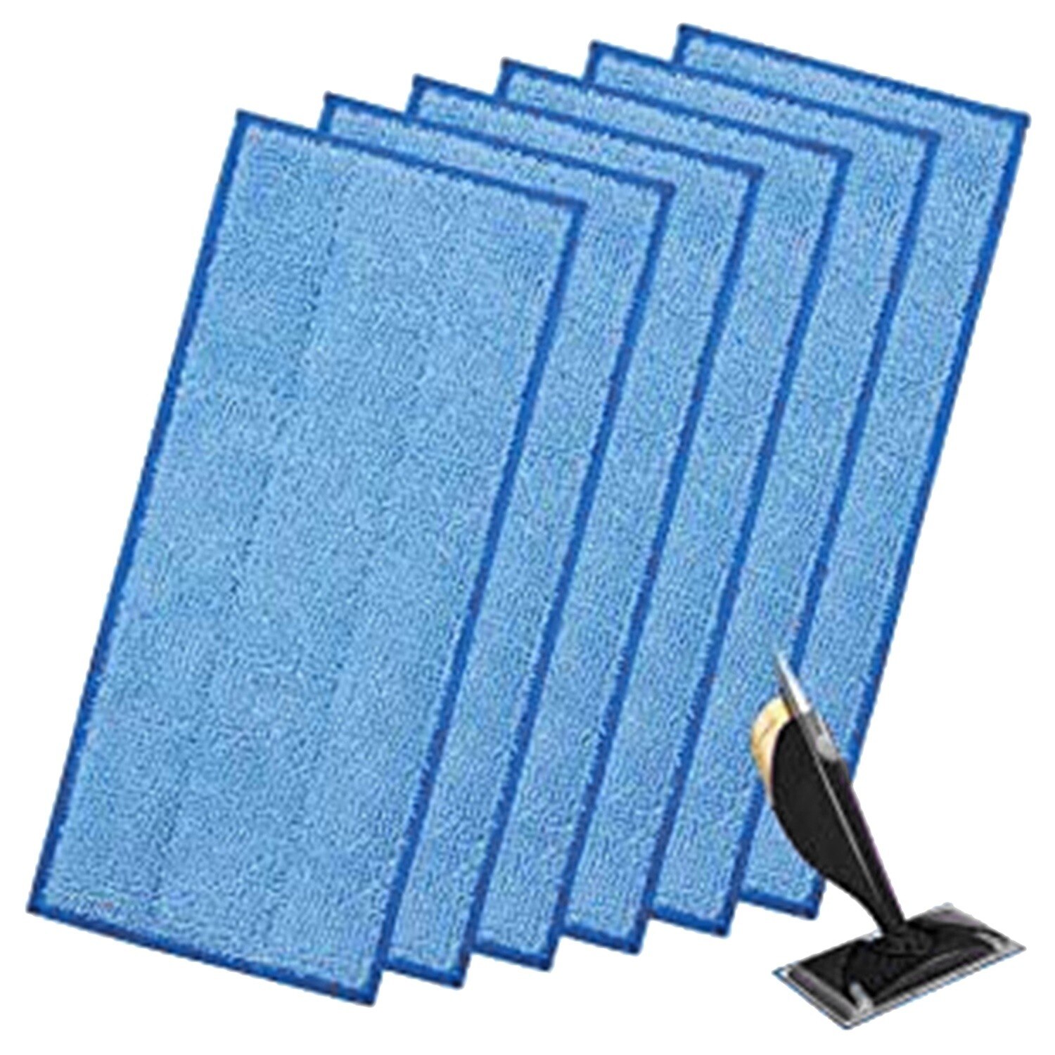 6Pcs Herbruikbare Doekjes Voor Wetjet Hout Blauw Refill Doekjes Voor Parqu