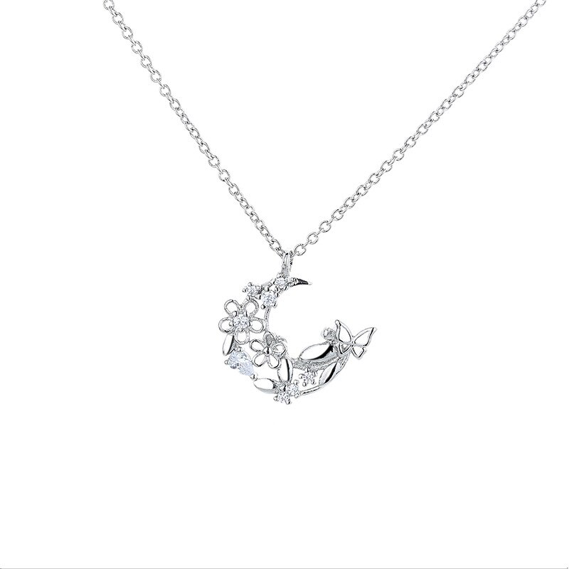 1pcs Moon Rabbit Pendant Necklace Cute Women Animal Collarbone Chain Accessories Jewelry Girl: style 9