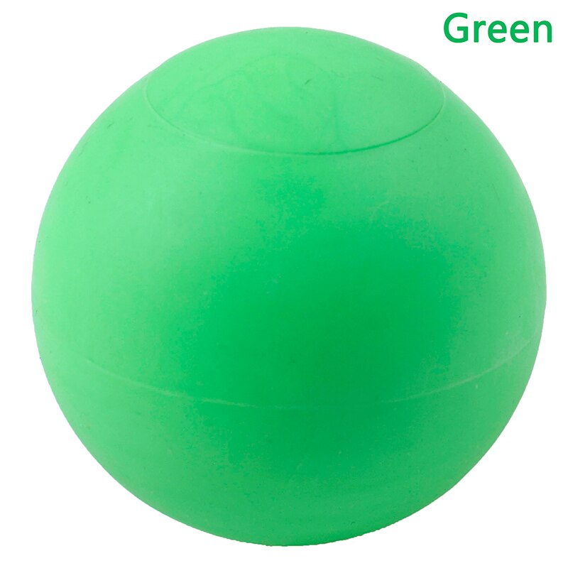1Pcs Fitness Massage Ball TPE Rubber Hockey Lacrosse Ball 63mm Trigger Point Relaxation Self Massage: Green