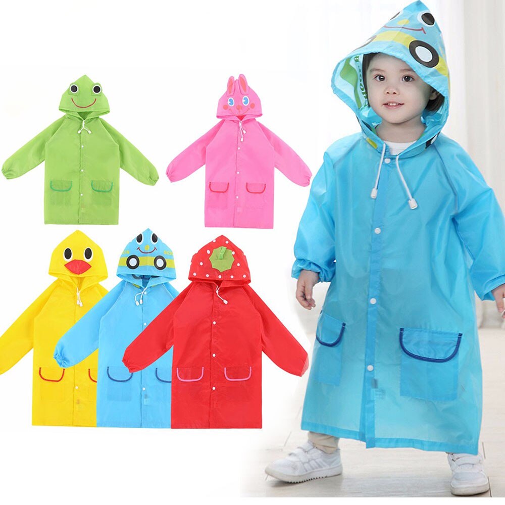Chubasquero de dibujos animados para niños, ropa de lluvia coreana, bonito poncho para bebé, artículos para el hogar, parque infantil, Festival Songkran, 1 Uds.
