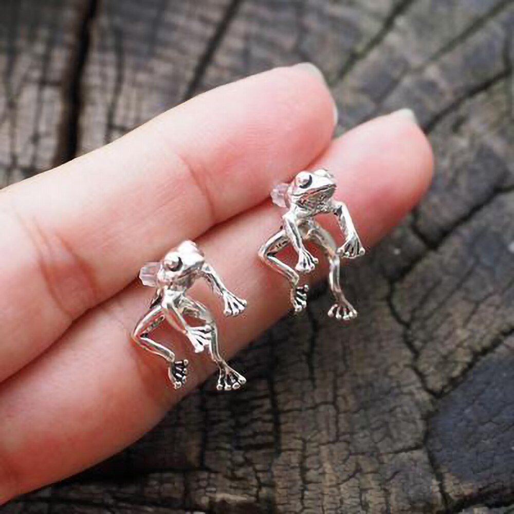 Leuke Vrouwen Kikker Oorbellen Voor Meisjes Animal Gothic Stud Oorbellen Piercing Vrouwelijke Koreaanse Sieraden Accessoires Brincos