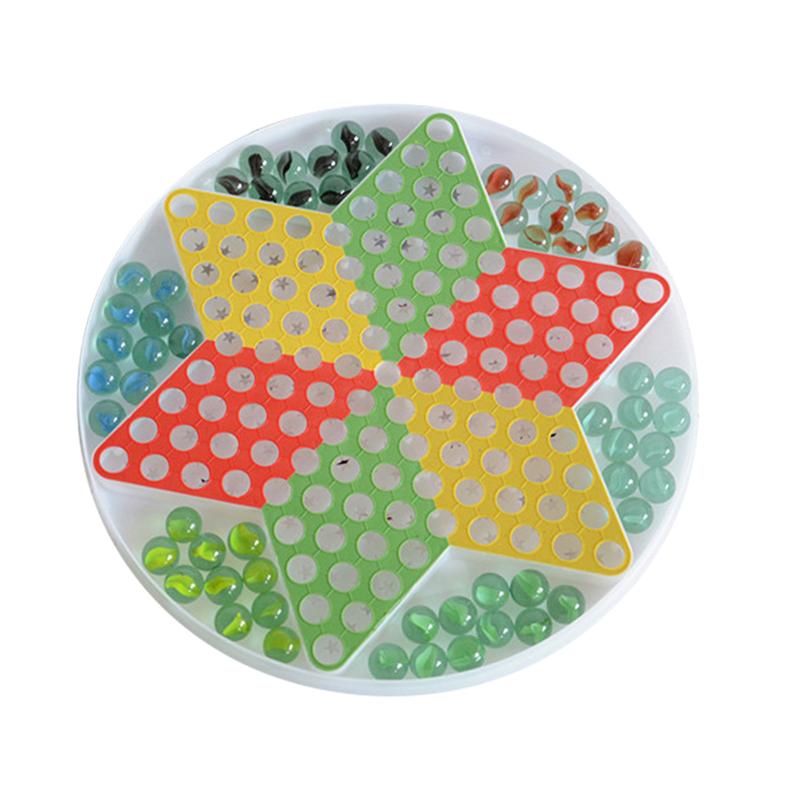 Glass Bead Checkers Educational Supplies Interactive Game Toy Intelligence Trainer for Teachers Children Kids Parents