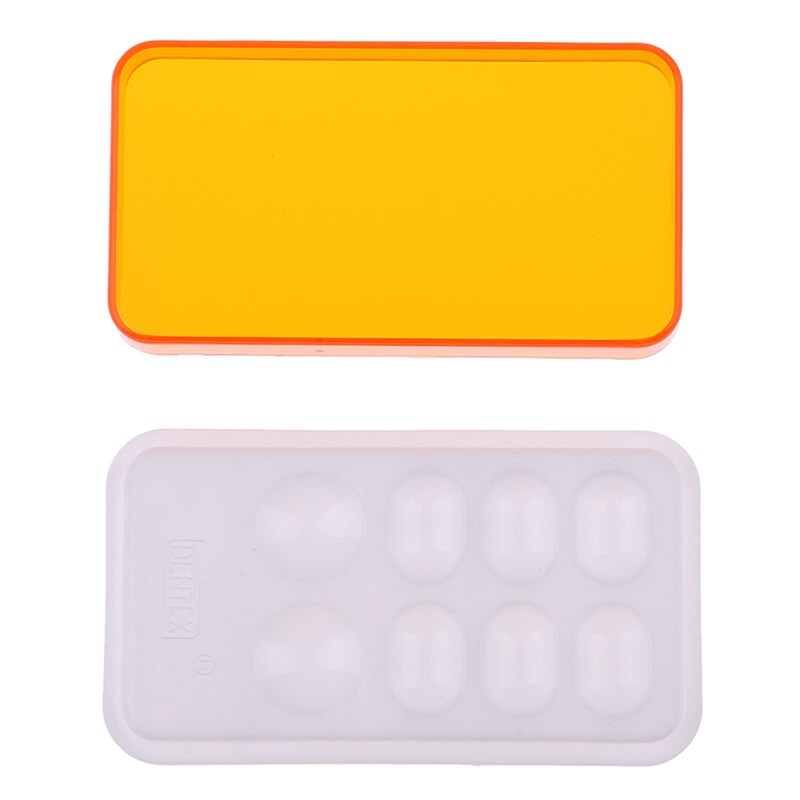 Palette dentaire avec couvercle, 8 emplacements, équipement de laboratoire dentaire en résine, 1 pièce