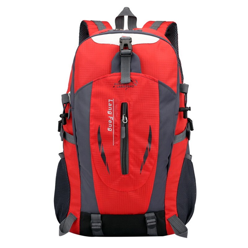 40L Outdoor Bags Sports Travel Mountaineering Backpack Camping Hiking Trekking Rucksack Travel Waterproof Bike Shoulder Bags: Red