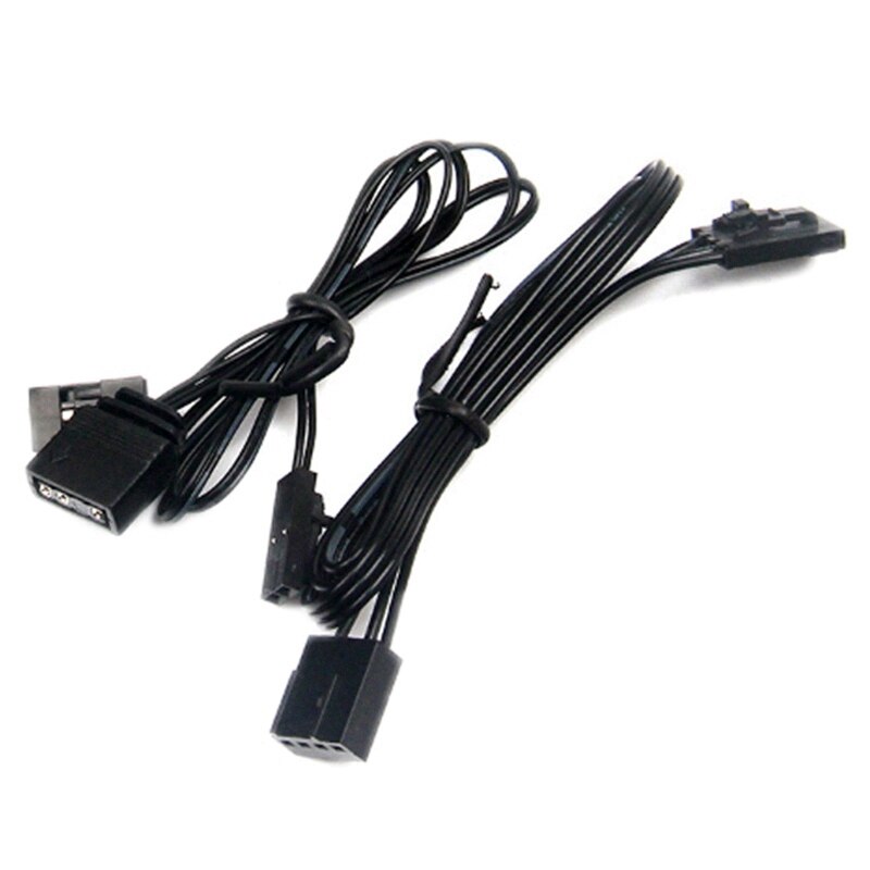 IDE/SATA 1 à 6 voies PWM/ARGB HUB Ports 4Pin ventilateur de refroidissement répartiteur câble PC boîtier 12V adaptateur d'alimentation