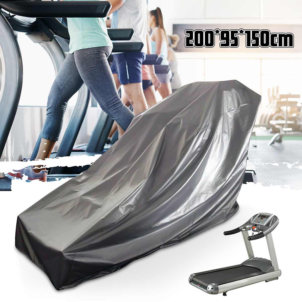 Indoor Outdooor Waterproof Treadmill Cover Durable Running Jogging Machine Dustproof Shelter Protection All-Purpose Dust Covers