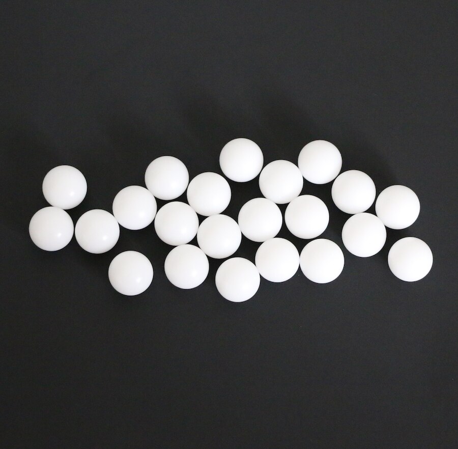 12mm 500 stk delrin polyoxymethylen (pom) / celcon plastik kugler til ventilkomponent, lejeapplikation