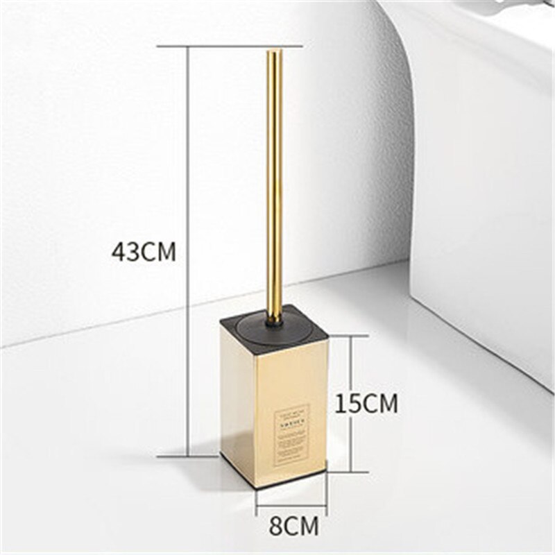 Spazzola di pulizia di tipo durevole di vendita calda per servizi igienici Set porta scopino in acciaio inossidabile Set bagno bagno Hardware oro/cromo: Style D gold