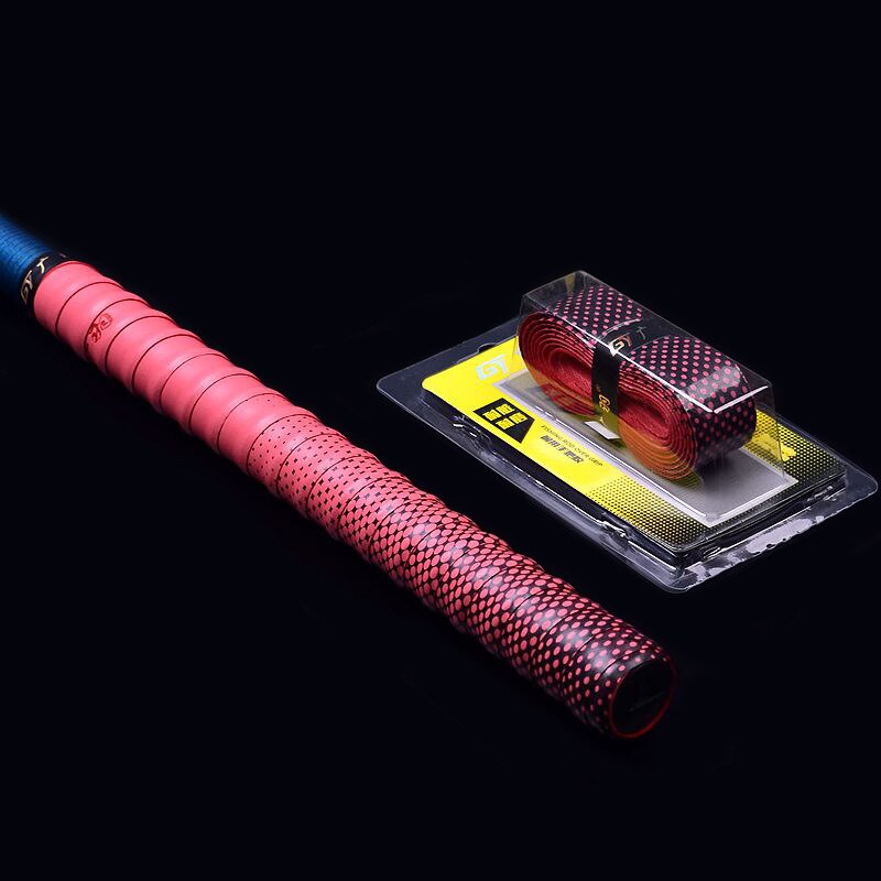 Gradient Colorful Fishing Rod Sweatband Anti-slip Badminton Racket Grip Tape Fishing Rod Belt: B