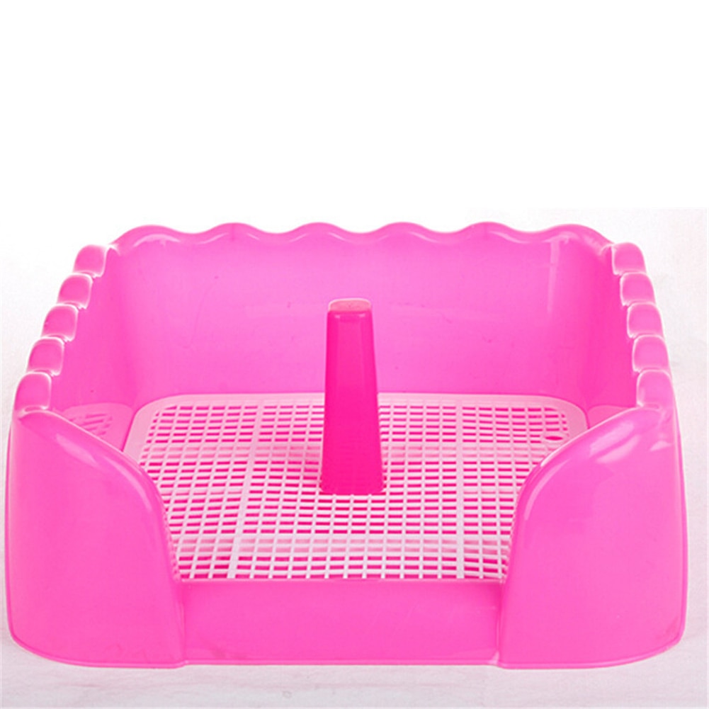 animale domestico Recintato Wc Griglia Vassoio Lettiera di Addestramento Del canna Toilette Cucciolo Padella con Parete Interna animale domestico Vasino facile da Pulire forniture