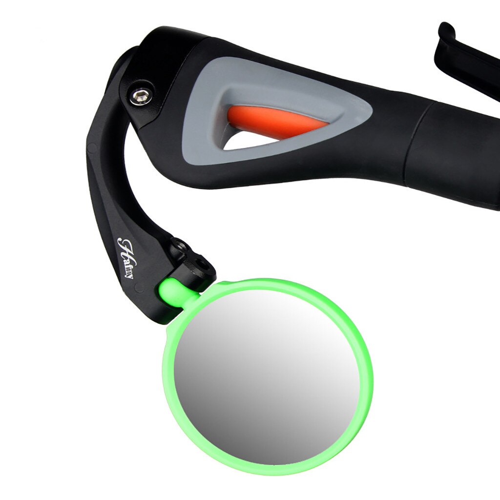 Universele Bike Fiets Mtb Spiegel Stuur Fiets Stuur Flexibele Rear View Mirror Terug Zwart Groen #40