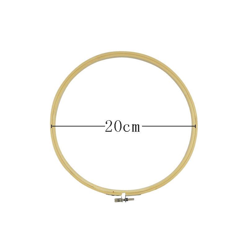 8-34cm ring embroidery hoop frame large sewing tools mini wood embroidery cross stitch Bamboo hoop for kit accessories decor: 20cm